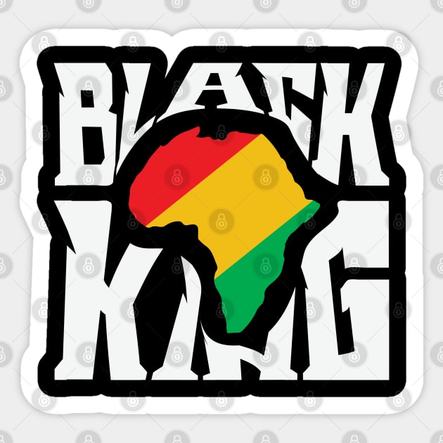 Black King, Black History Month, Black Lives Matter, African American History Sticker by UrbanLifeApparel